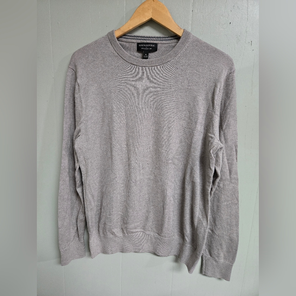 Banana Republic Mens Sweater Size M Gray.